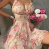 Women Sexy Pink Lingerie Set