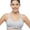 Women Women Wireless Padded Sports Bra - Grey