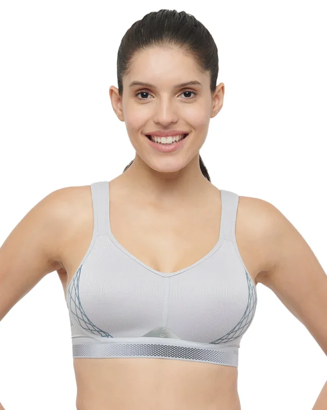 Women Women Wireless Padded Sports Bra - Grey