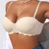 Women's Beige Small Chest Push UP Bra