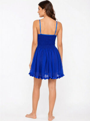 Blue Net Baby Doll Sexy Nighty