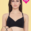 Cotton Padded Non-Wired T-Shirt Crossback Bra