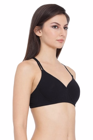 Cotton Padded Non-Wired T-Shirt Crossback Bra