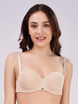 Half Coverage Underwired Lightly Padded Balconette Bra