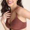 Medium Coverage Lightly Padded Bra - Brown