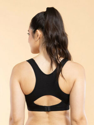 Medium Impact Cotton Padded Wire-Free Full Coverage Sports Bra