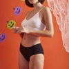 Mid Waist Halloween Print Hipster Panty in Black - Cotton