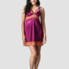 Satin Short Nighty With Robe Nightwear
