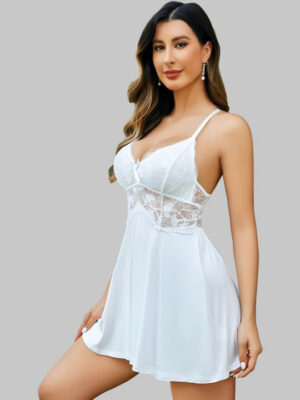 White Lace Baby Doll Nighty