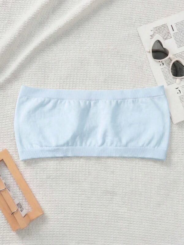 1pc Girls Seamless Bandeau Bra