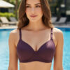 Full Coverage Padded Seamless Bra - Purple
