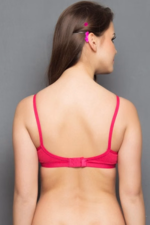 Everyday Cotton Wirefree Nonpadded T Shirt Bra In Hotpink