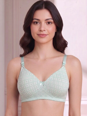 Full Coverage Lightly Padded Geometric Bra