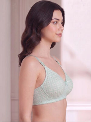 Full Coverage Lightly Padded Geometric Bra