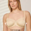 Full Coverage Side Support Mesh Sheer Minimizer Bra