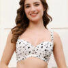 Full Coverage Underwired Padded Abstract Bra