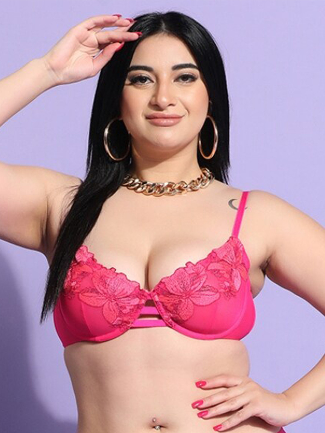 Half Coverage Underwired Balconette Bra