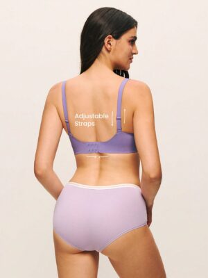 Halloween Purple Wireless Seamless Plunge Lounge Bra