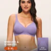 Halloween Purple Wireless Seamless Plunge Lounge Bra