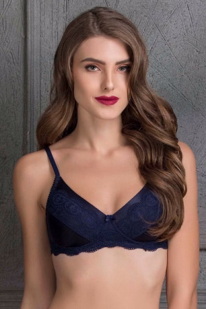 Lace Padded Non-Wired Foam Bra