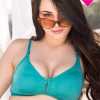 Non-Padded Non-Wired Full Coverage Bra in Turquoise Blue - Cotton