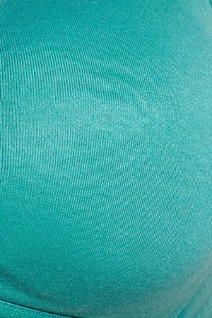 Non-Padded Non-Wired Full Coverage Bra in Turquoise Blue - Cotton