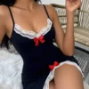 Women's Soft Sexy Ruched Babydoll Nighty