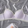 1pc Cream Style Lace Wire-Free Bra for Girls