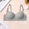 Girls Solid Color Ribbed Adjustable Strap Bra