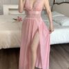 Sexy Mesh Split Maxi Dress For Women
